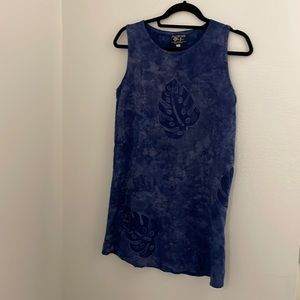 Blue batik tunic